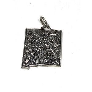 925 Sterling Charm New Mexico State Vintage Bracelet Charm